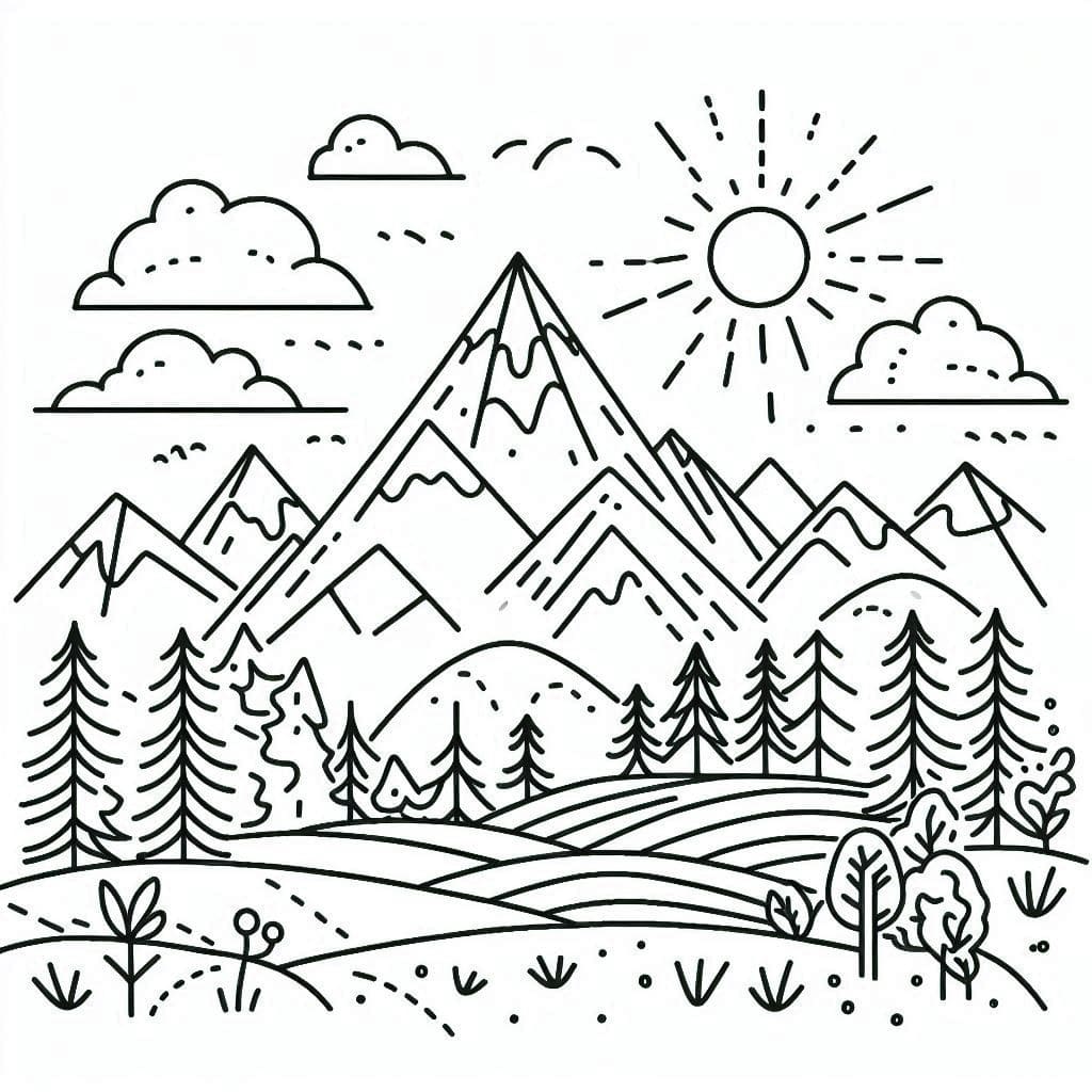 Printable Mountain For Kids