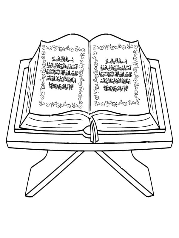 Quran Free coloring page