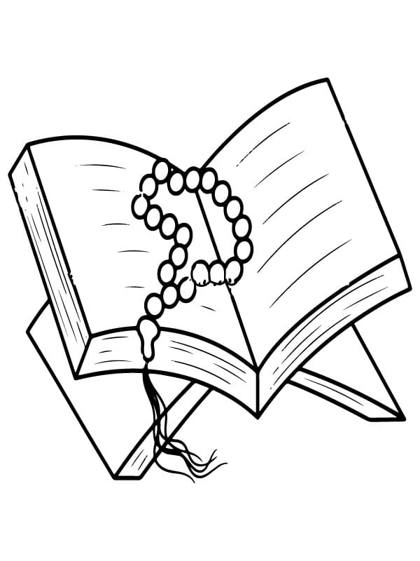 Quran the Holy Book coloring page