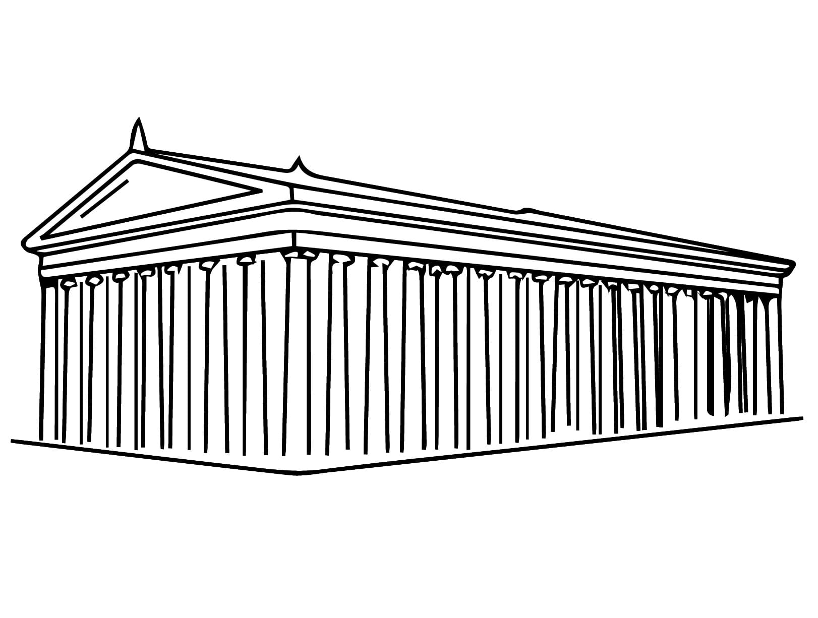 The Temple of Artemis Image coloring page