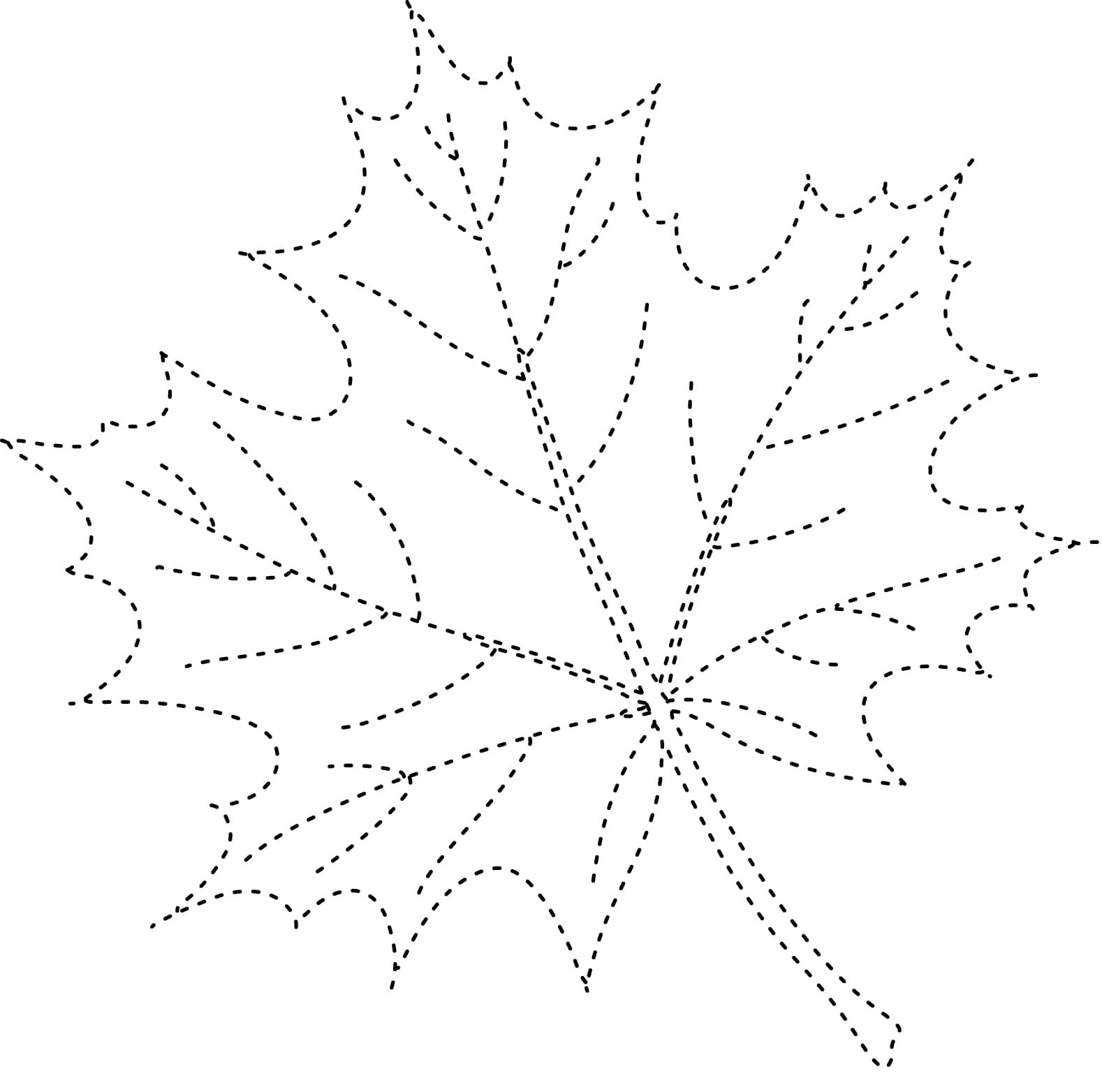 Autumn Maple Leaf Tracing