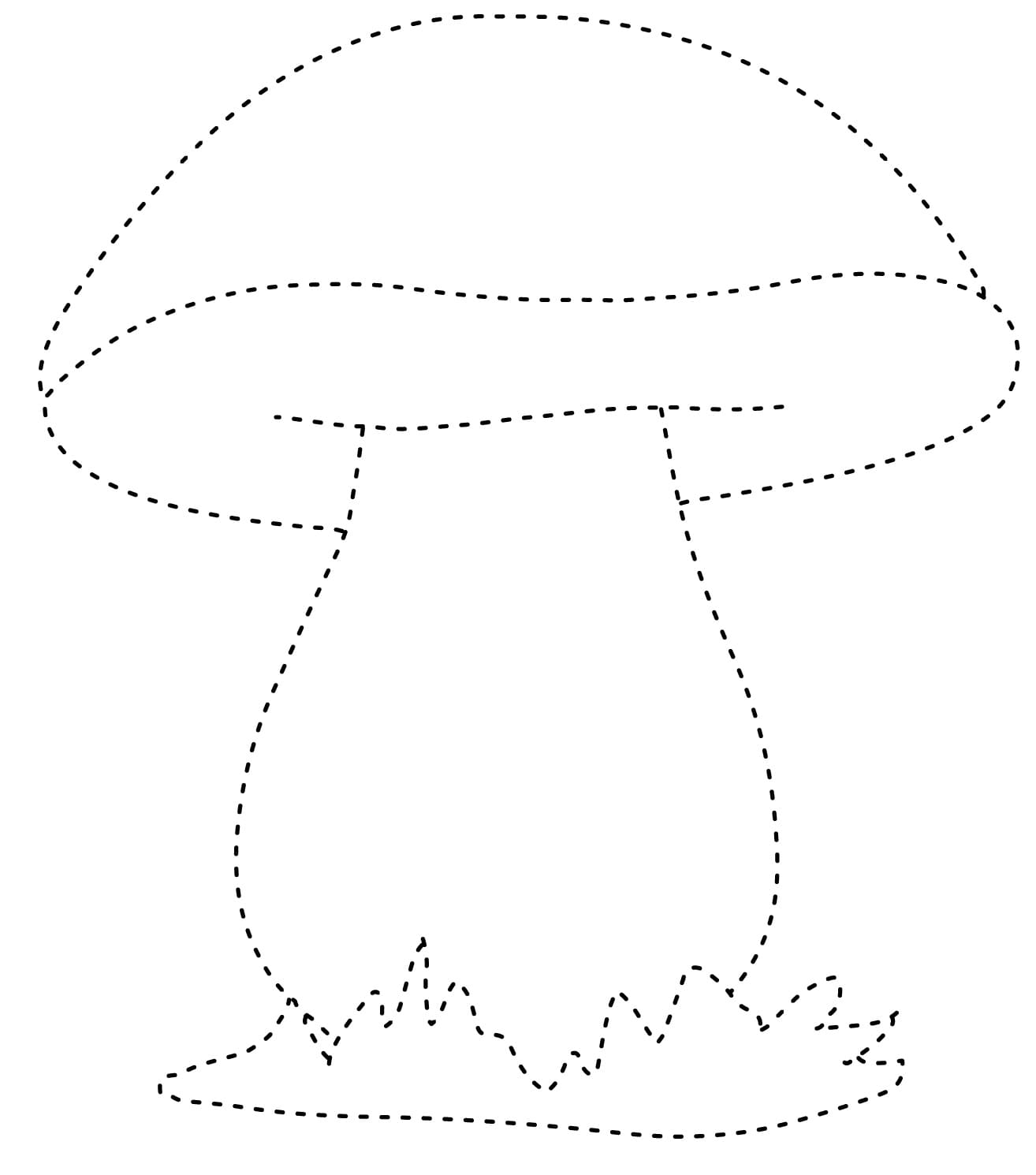 Autumn Mushroom Tracing