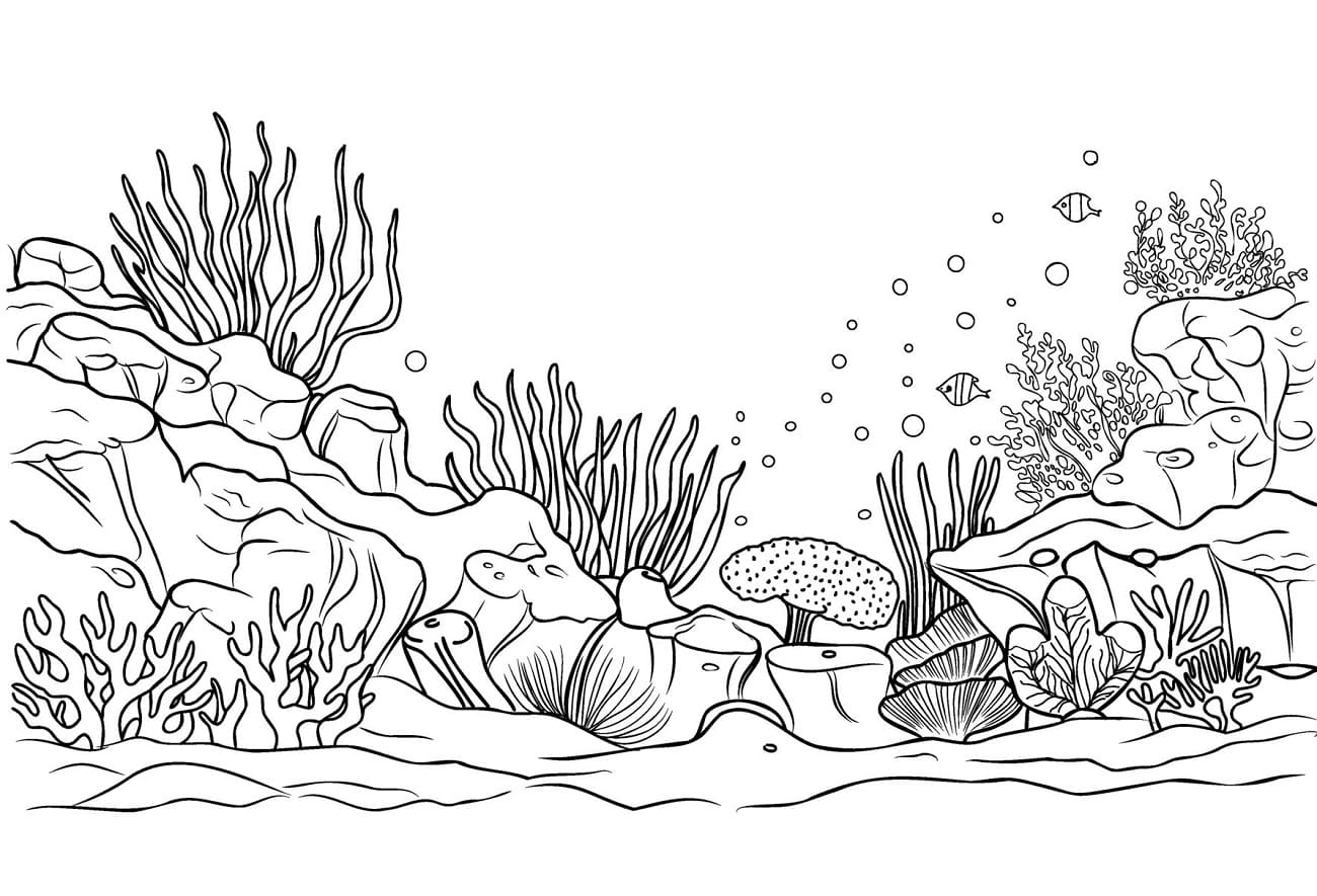 Drawing of Ocean Scene