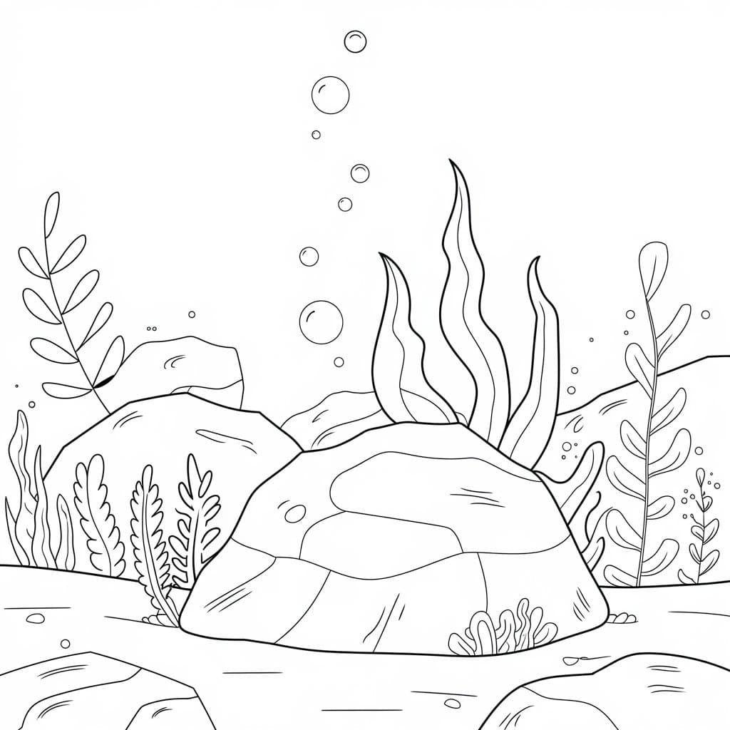 Free Ocean Scene coloring page