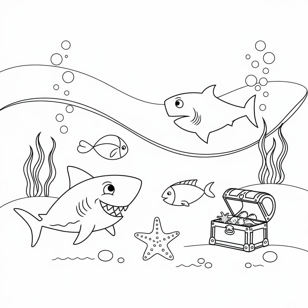 Print Ocean Scene coloring page