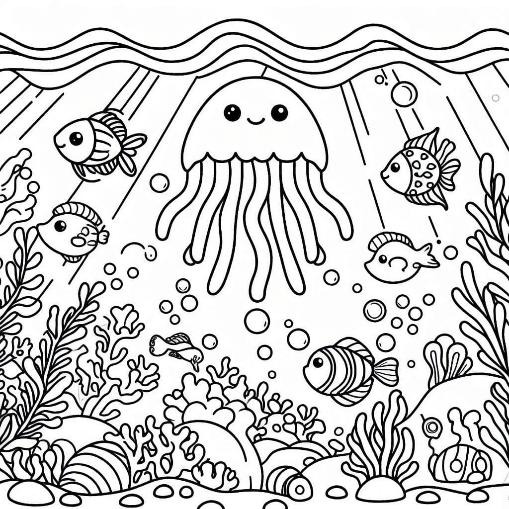 Printable Ocean Scene For Kids