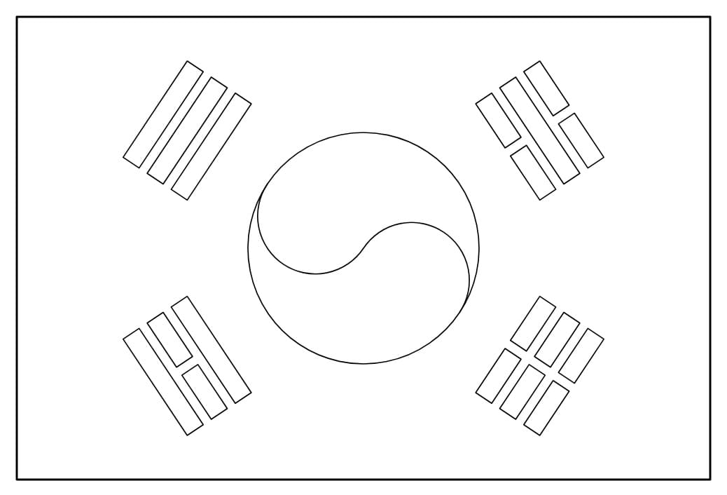 South Korea coloring pages