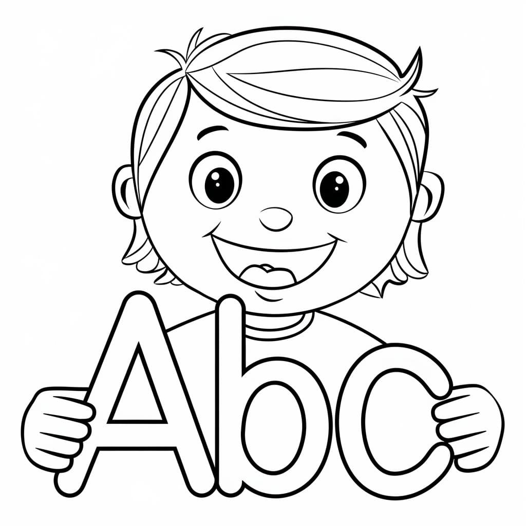 ABC Free Printable coloring page