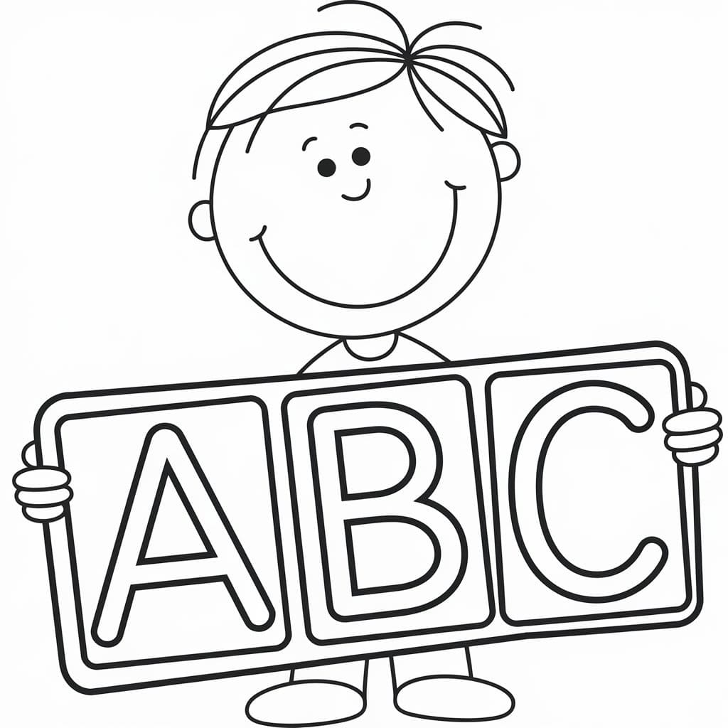 ABC to Print coloring page