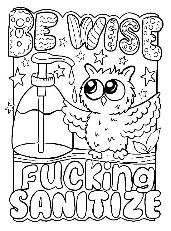 Adult Swear Word Printable coloring page