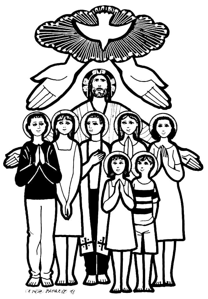 All Saints Day For Kids coloring page