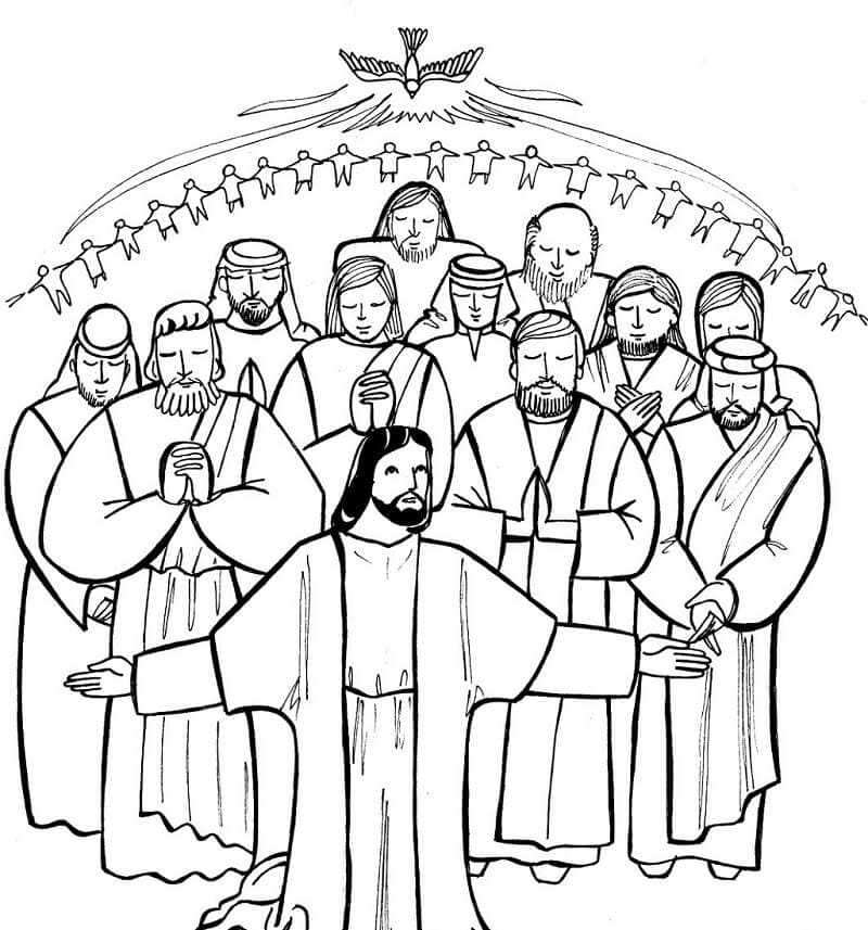 All Saints Day Free Printable coloring page