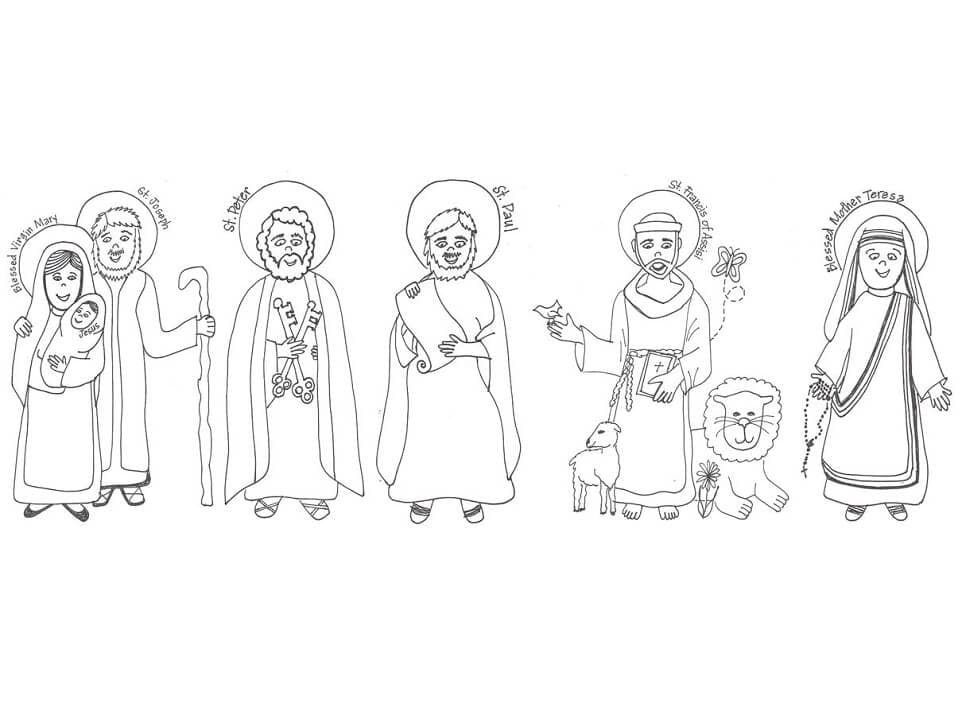 All Saints Day to Print coloring page