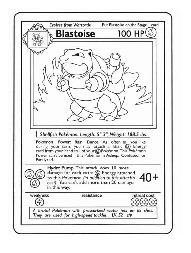 Blastoise Pokemon Card