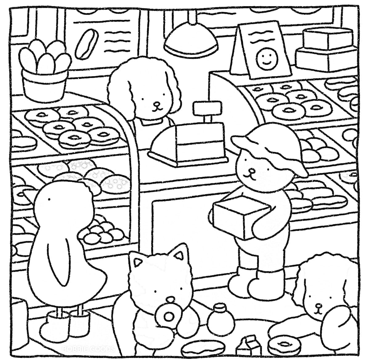 Bobbie Goods Bakery coloring page