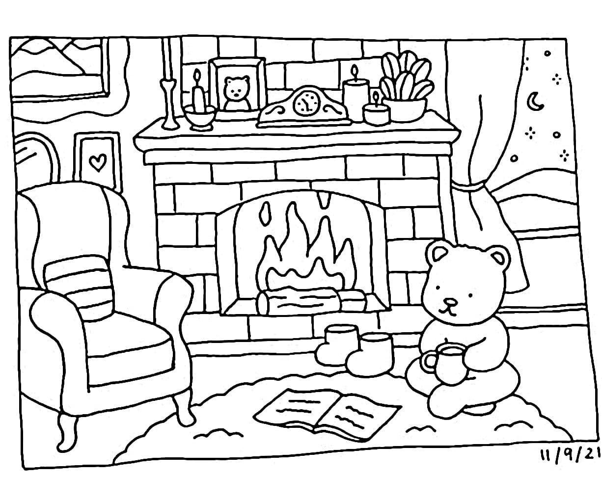 Bobbie Goods Bear coloring page