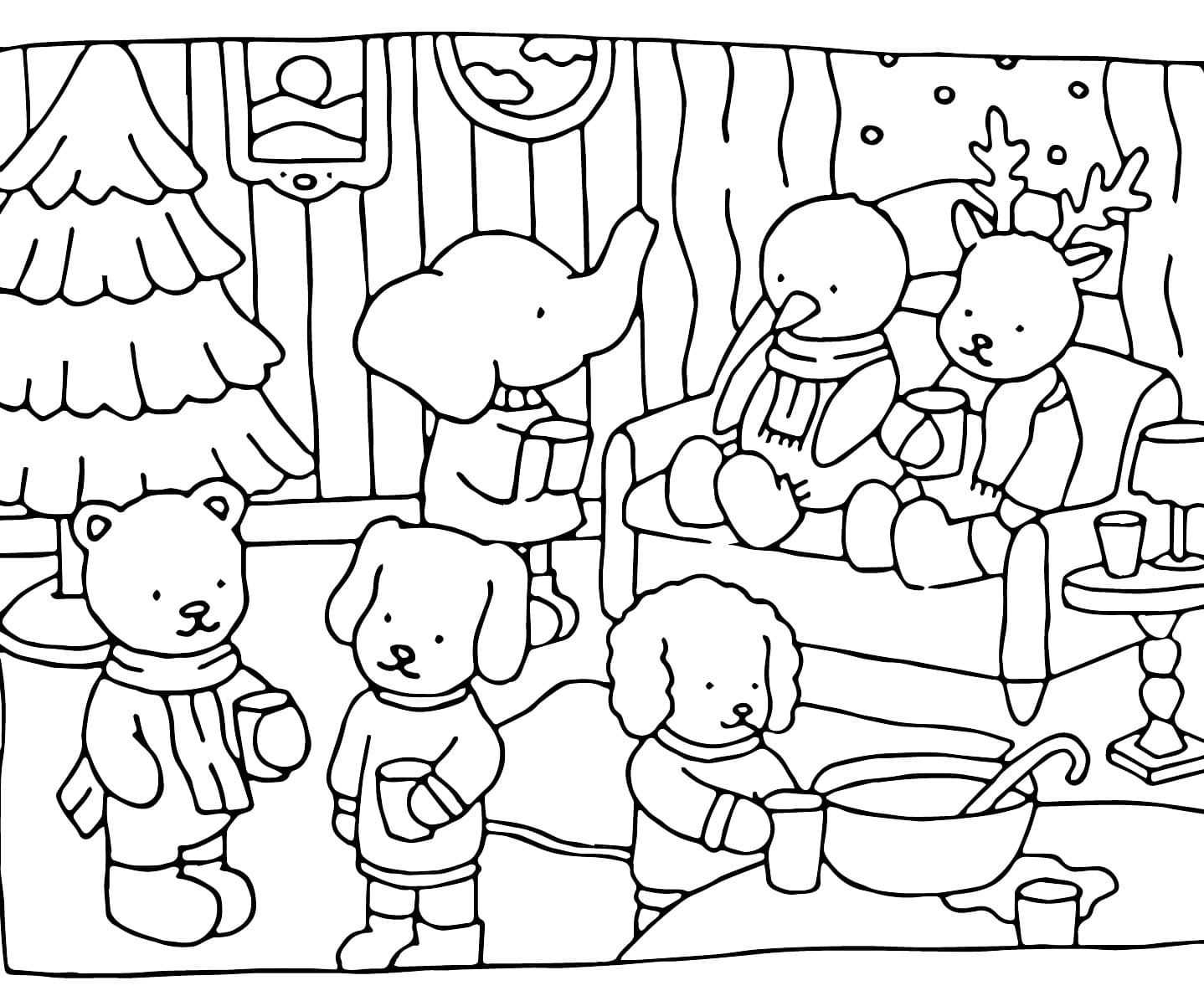 Bobbie Goods Christmas coloring page