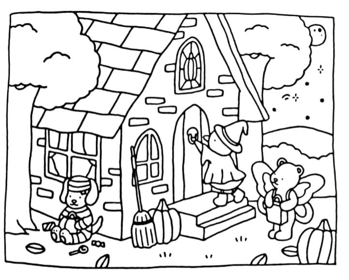 Bobbie Goods Halloween coloring page