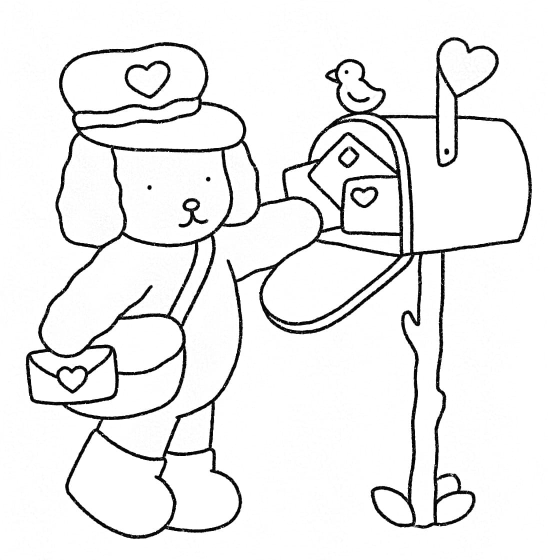 Bobbie Goods Postman coloring page