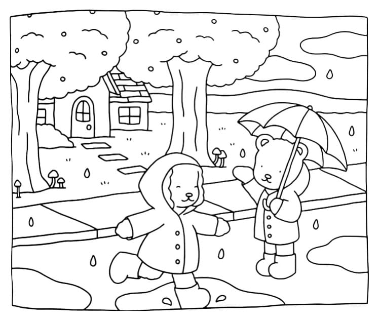 Bobbie Goods Rainy Day coloring page