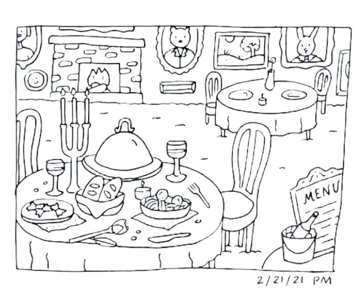 Bobbie Goods Restaurant coloring page