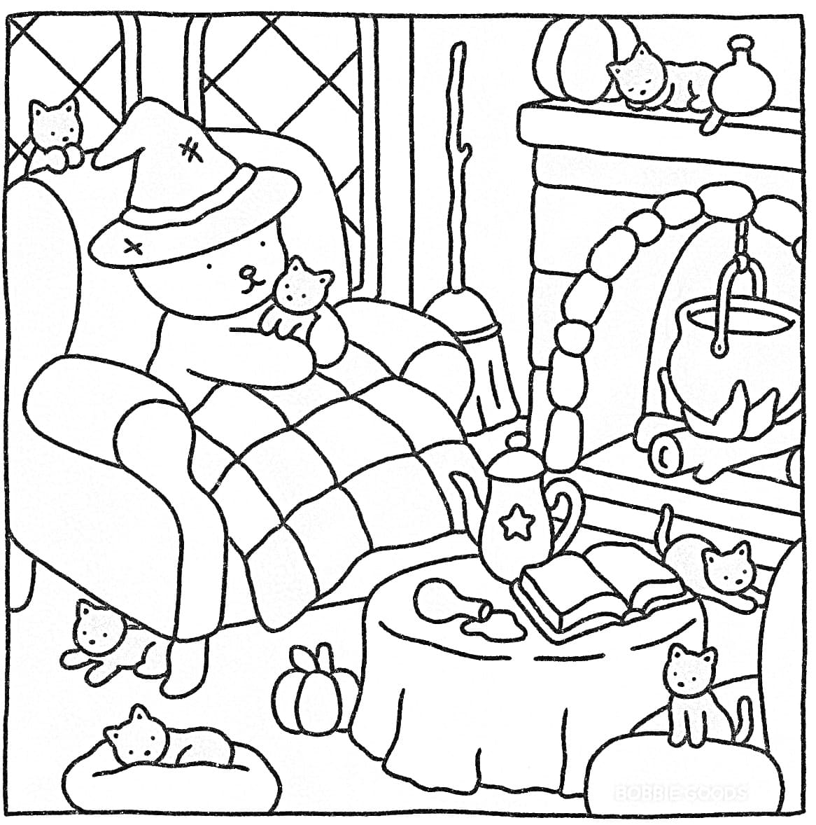 Bobbie Goods Wich coloring page