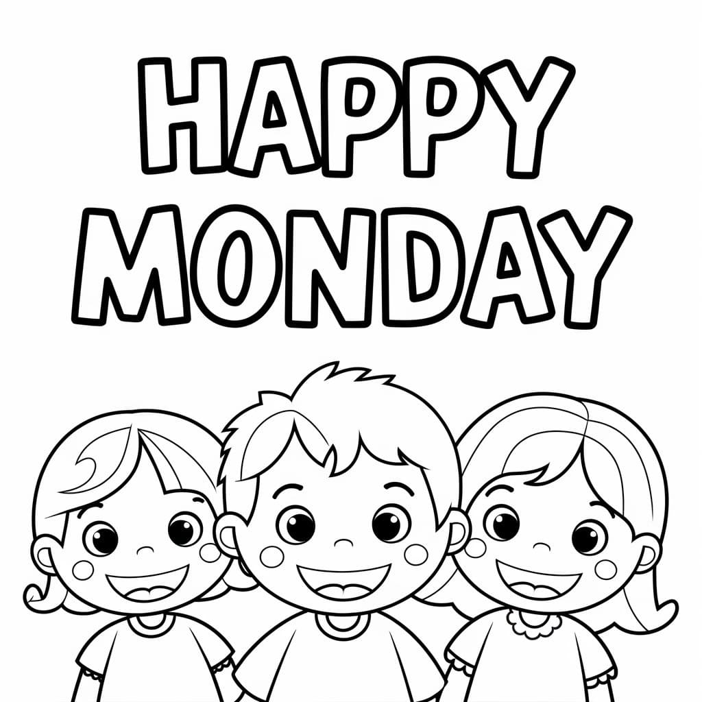 Children and Happy Monday