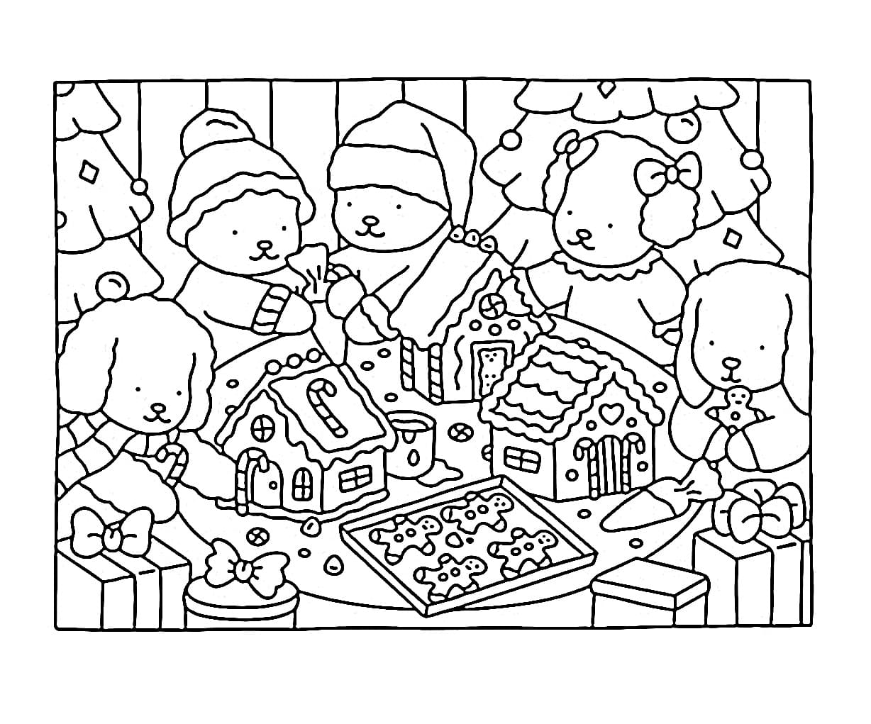 Christmas Bobbie Goods coloring page