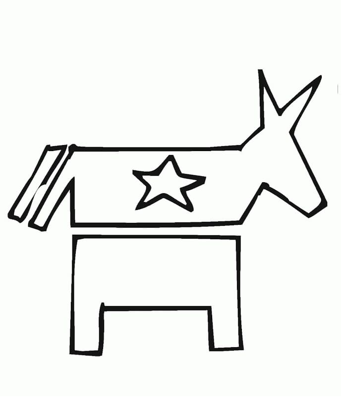 Democrat Donkey Printable