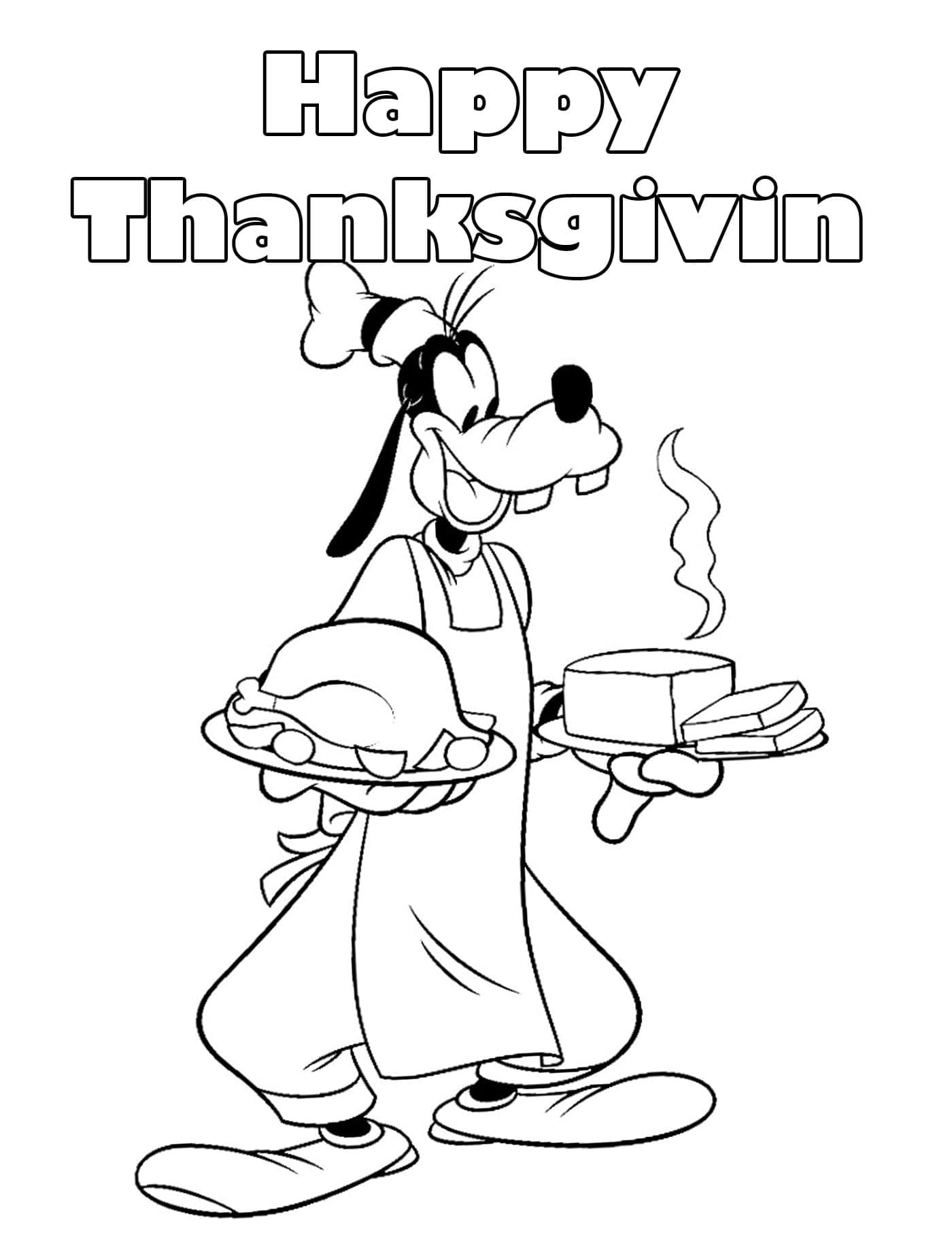 Disney Goofy on Thanksgiving