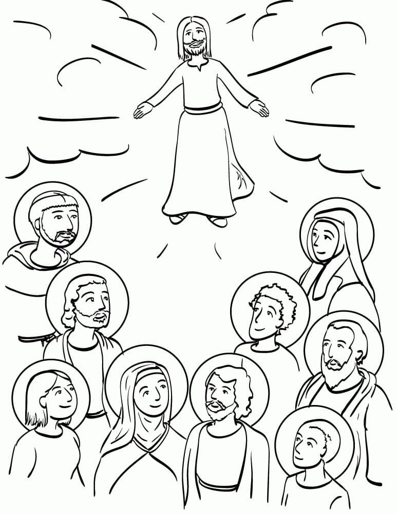 Drawing of All Saints Day