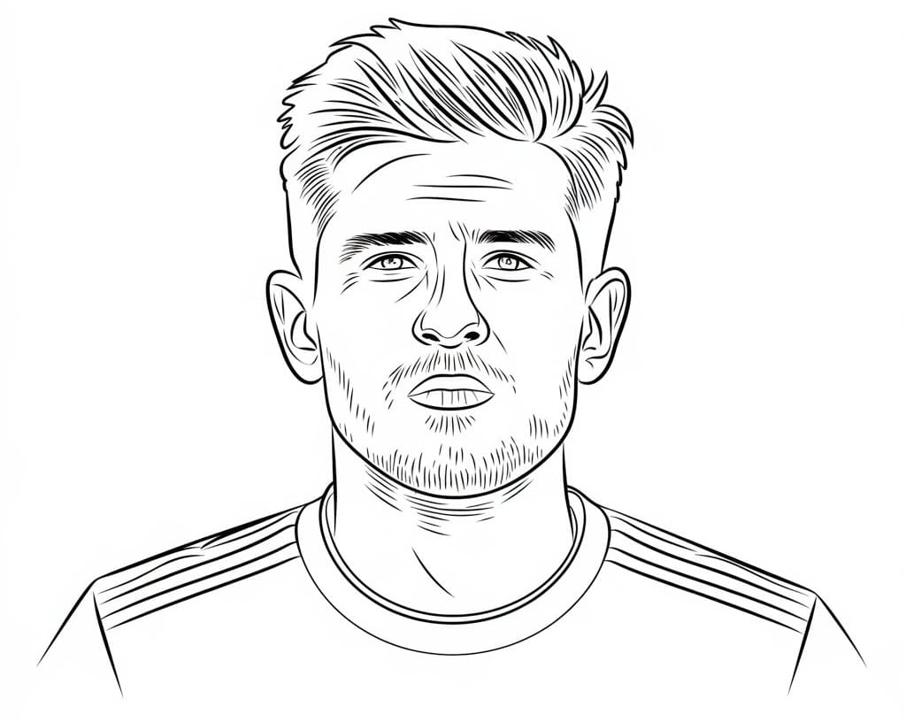 Drawing of Harry Maguire