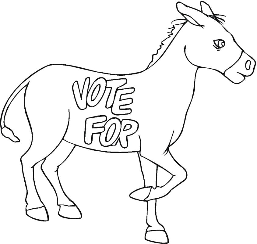 Election Day Democrat Donkey