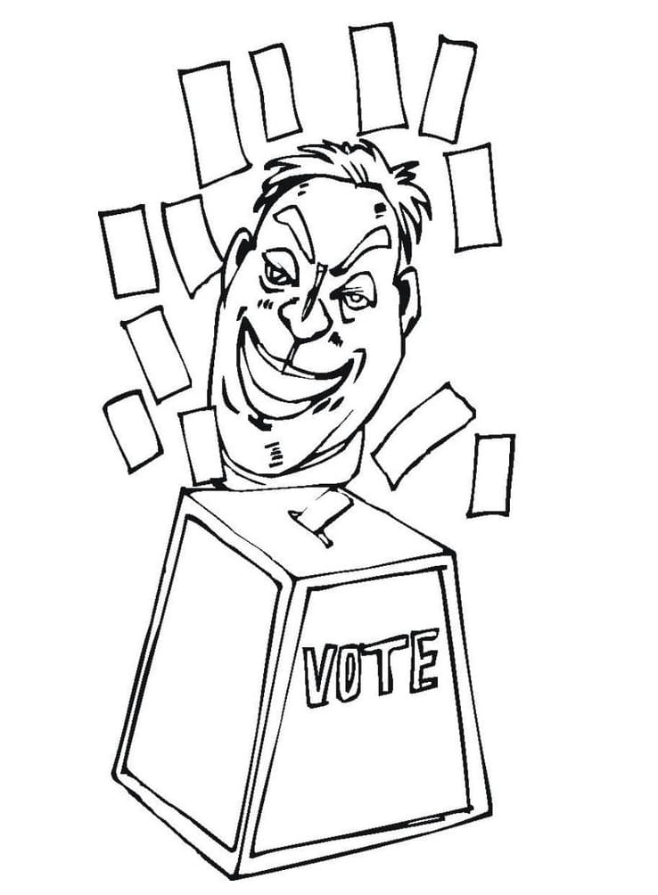 Election Day Free coloring page