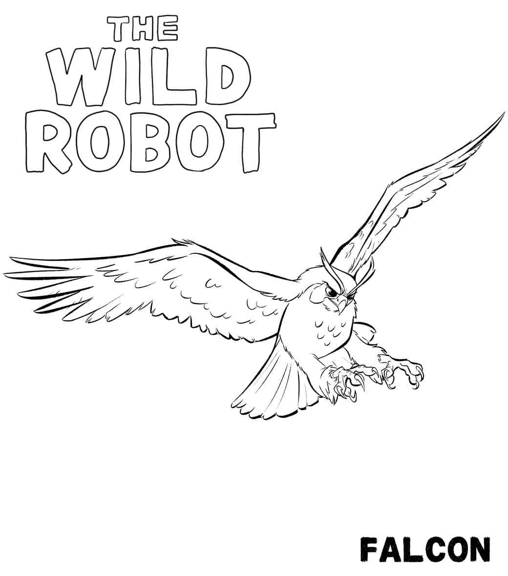 Falcon from The Wild Robot