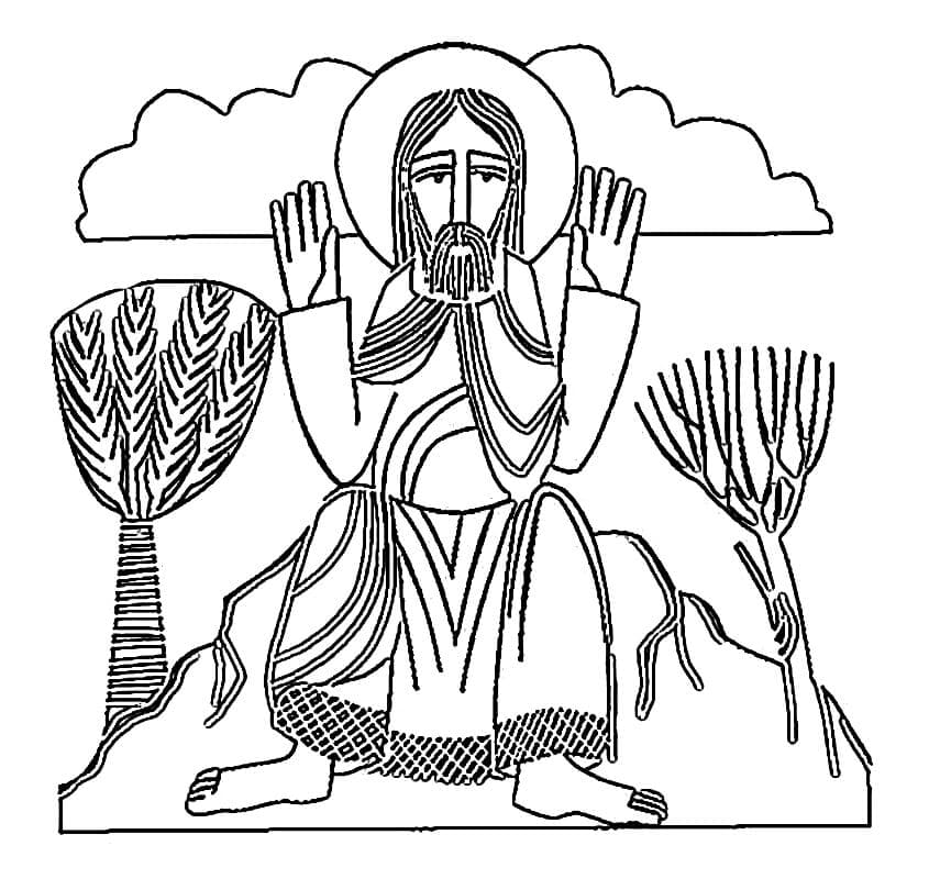 Free All Saints Day coloring page