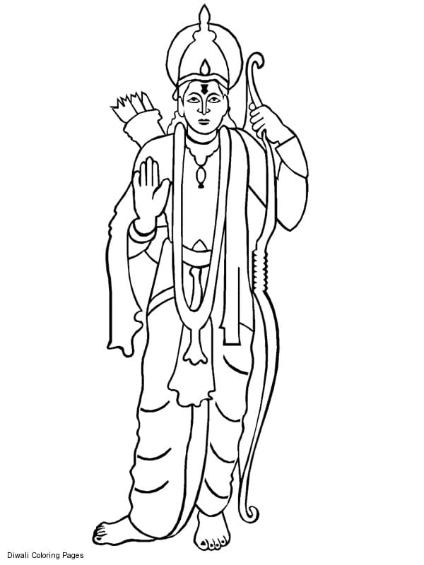 Free Jai Shree Ram coloring page