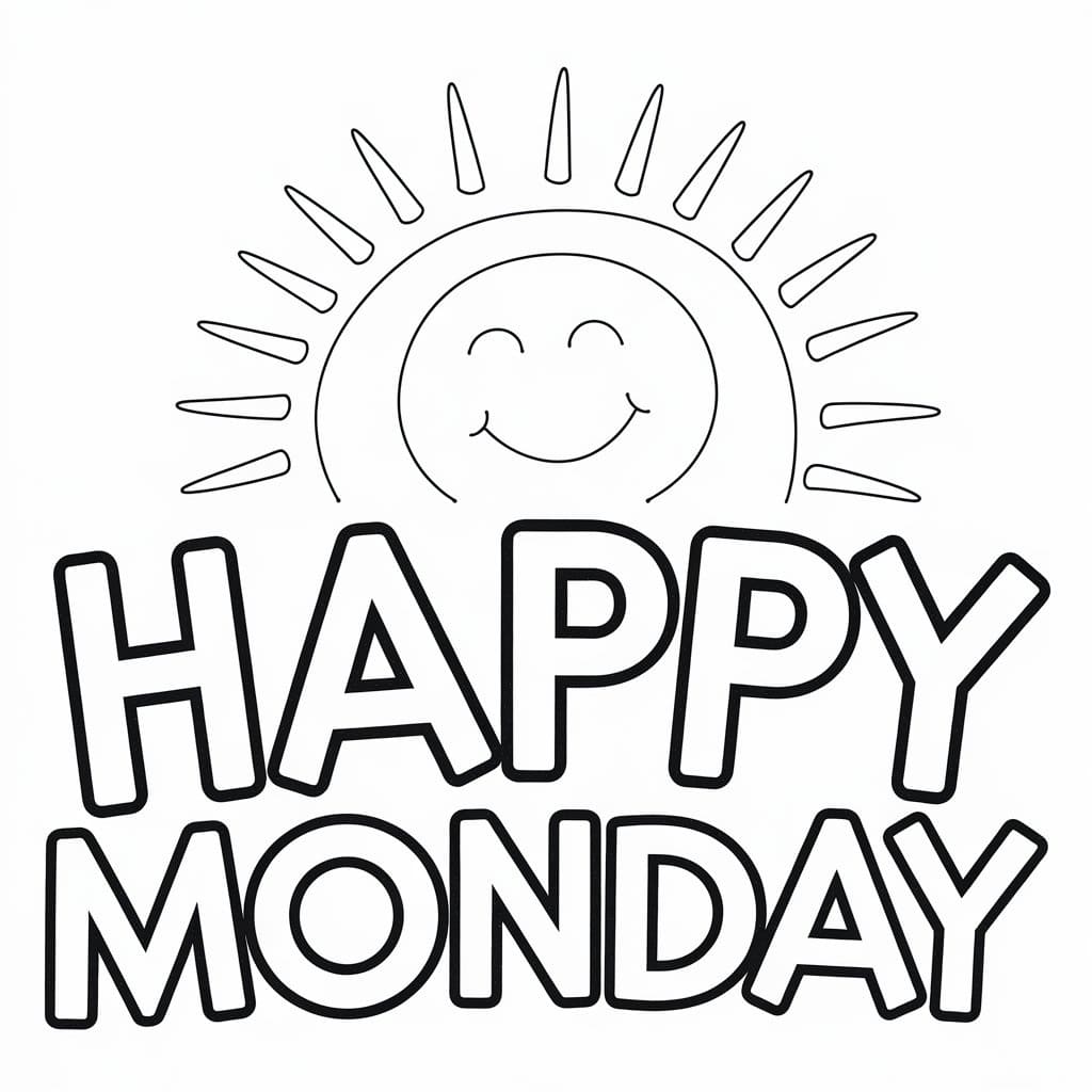 Free Printable Happy Monday