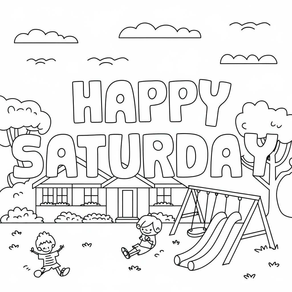 Free Printable Happy Saturday