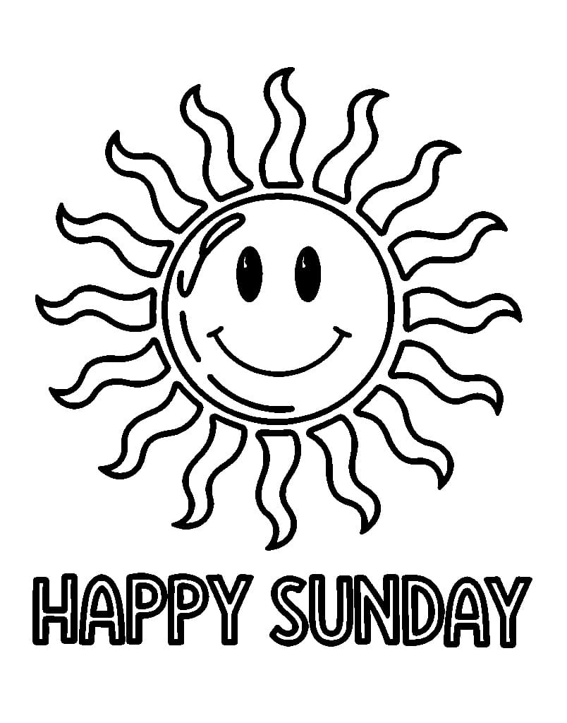 Free Printable Happy Sunday