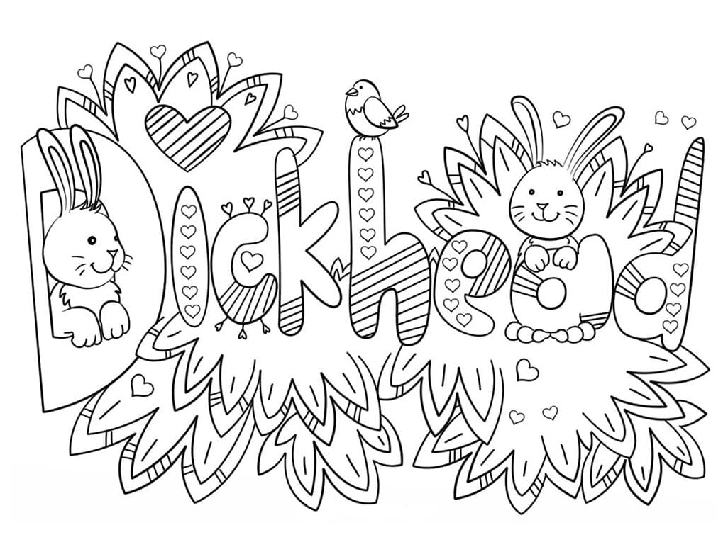 Free Printable Swear Word coloring page