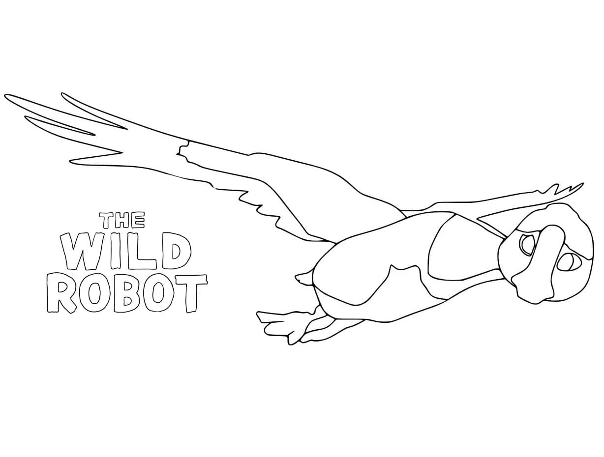 Free Printable The Wild Robot coloring page