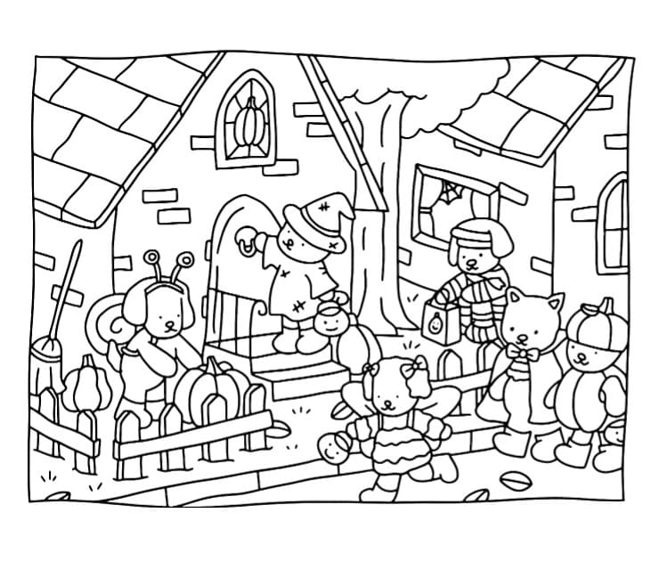 Halloween Bobbie Goods coloring page