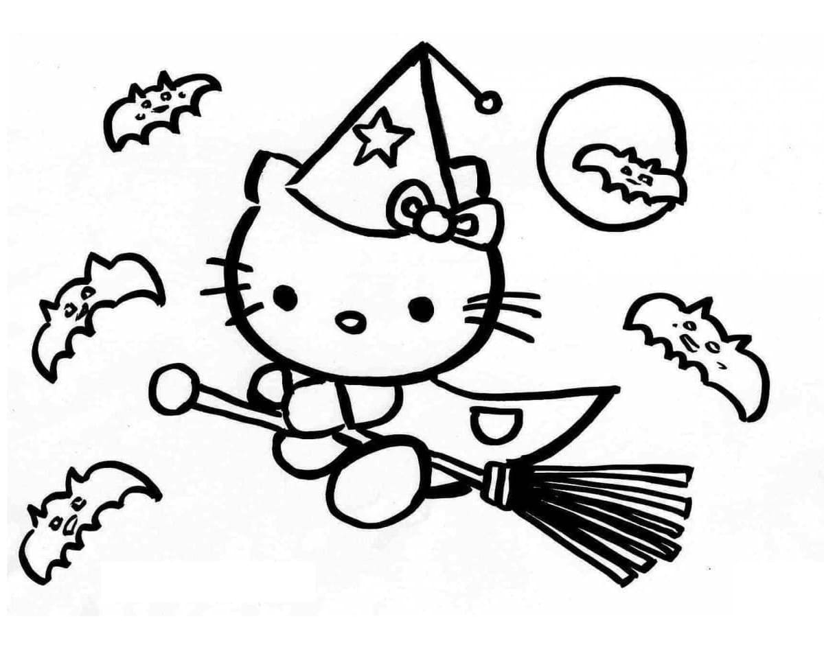 Halloween Hello Kitty Flying