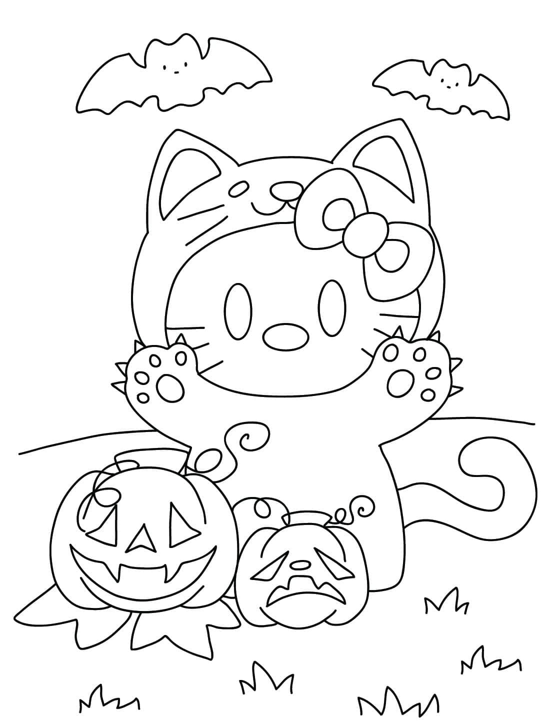 Halloween Hello Kitty For Kindergarten