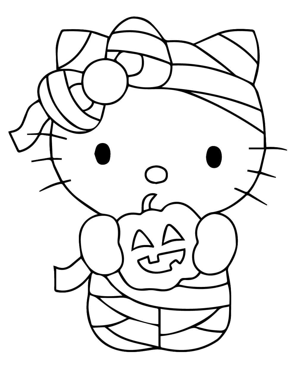 Halloween Hello Kitty Mummy