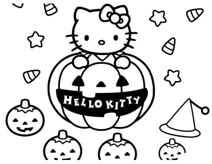 Halloween Hello Kitty Printable