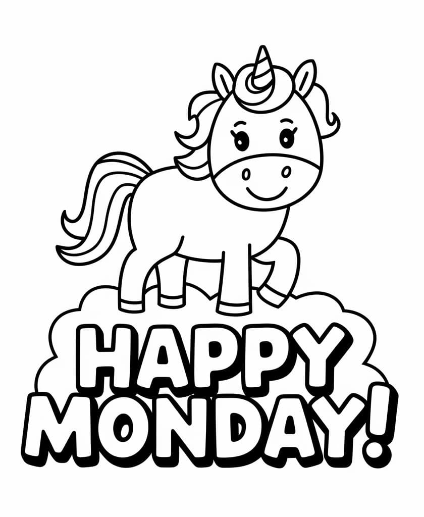 Happy Monday with Unicorn