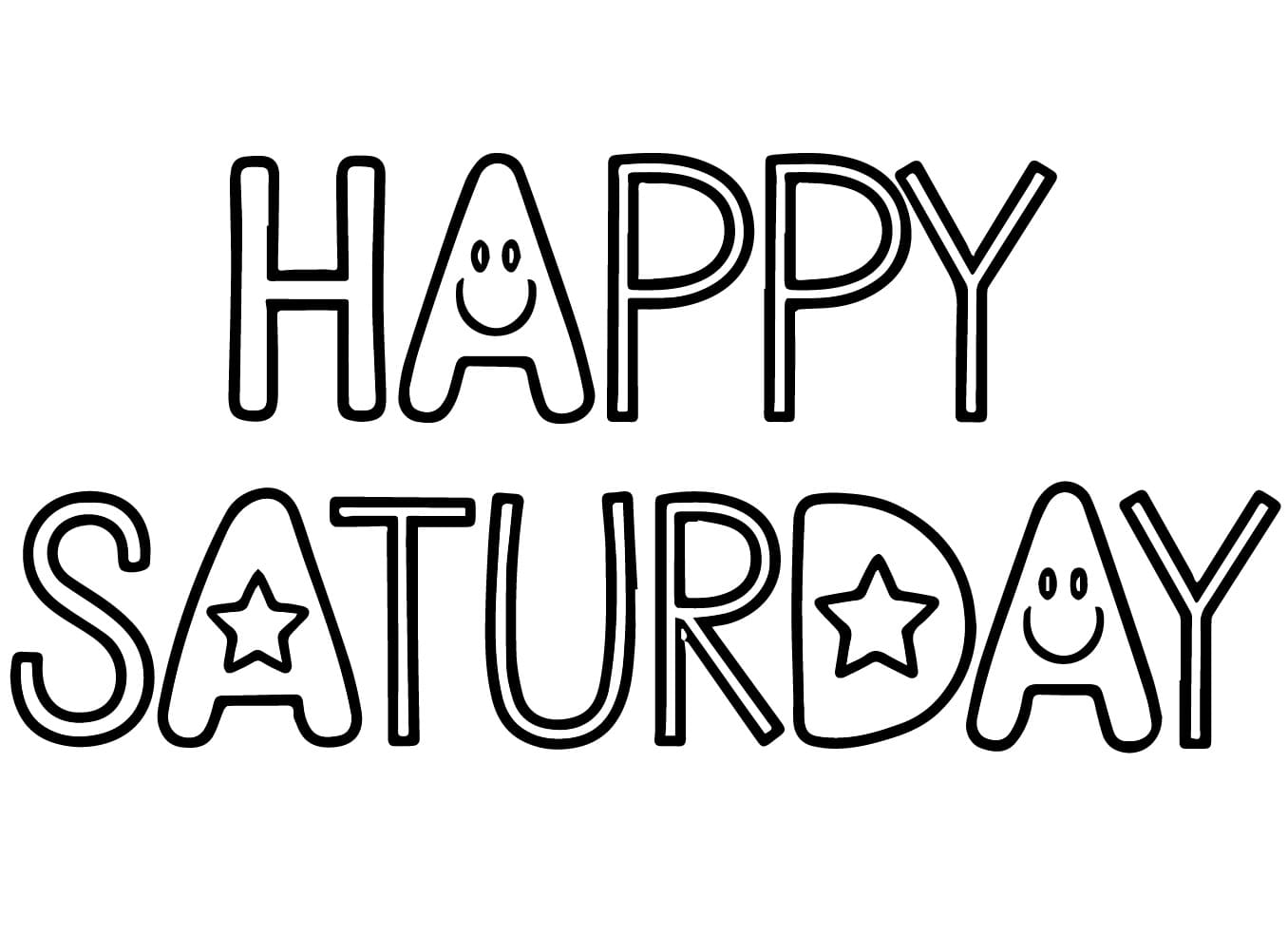 Happy Saturday Free Printable