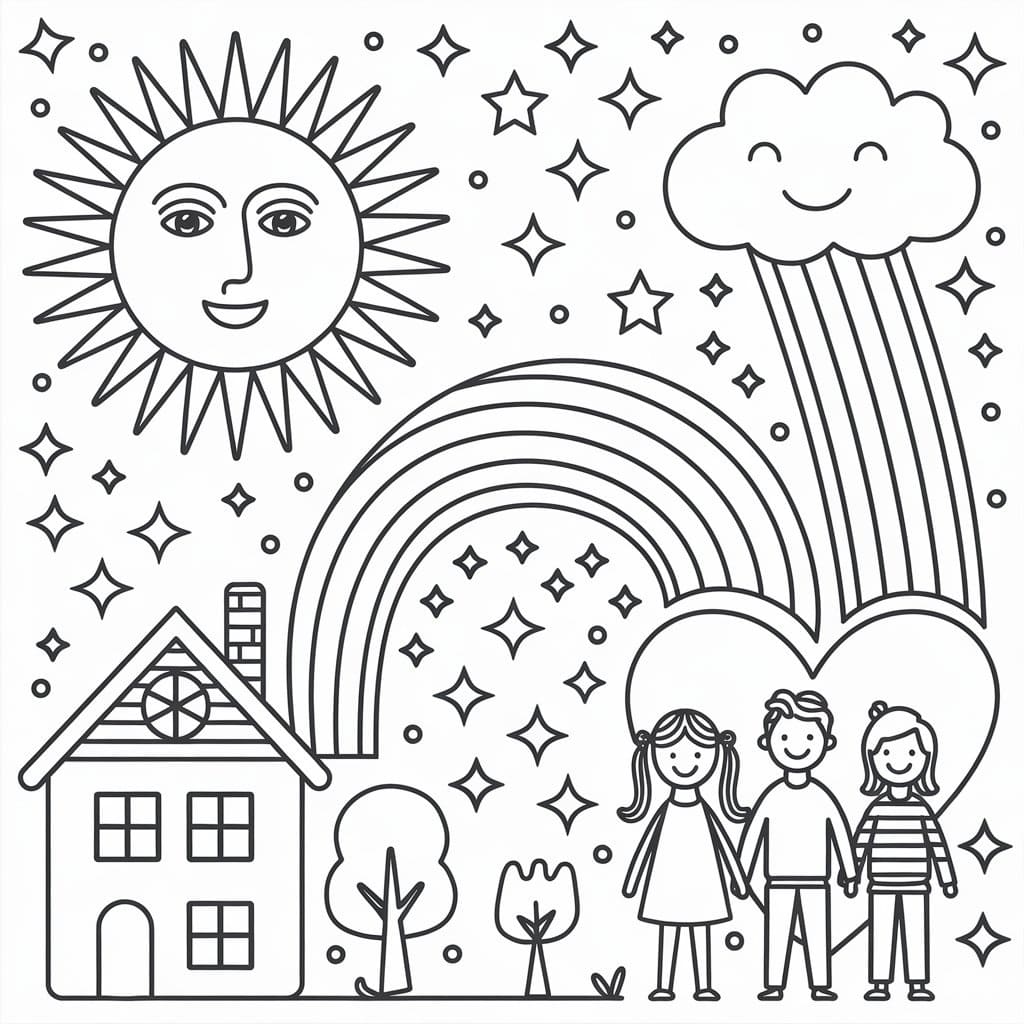 Happy Weekend Day coloring page